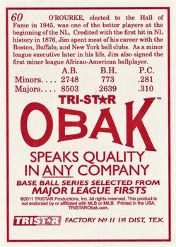 2011 TriStar Obak #60 Jim O'Rourke Back