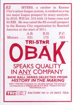 2011 TriStar Obak #83 Wil Myers Back