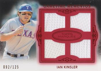 2011 Topps Marquee - Gametime Mementos Quad Relics Red #GMQR-42 Ian Kinsler Front