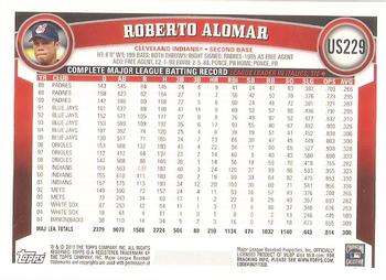 2011 Topps Update #US229 Roberto Alomar Back