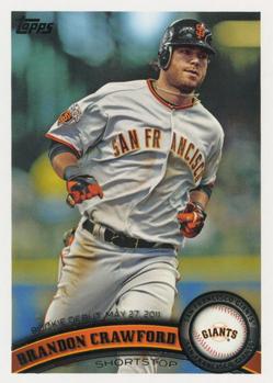 2011 Topps Update #US136 Brandon Crawford Front