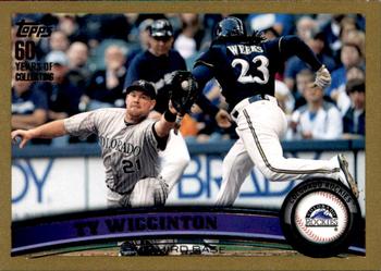 2011 Topps Update - Gold #US2 Ty Wigginton Front