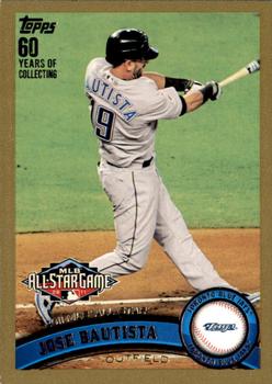 2011 Topps Update - Gold #US10 Jose Bautista Front