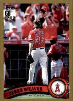 2011 Topps Update - Gold #US26 Jered Weaver Front