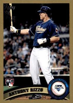 2011 Topps Update - Gold #US55 Anthony Rizzo Front