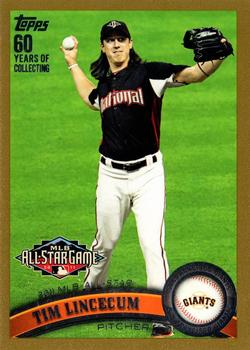 2011 Topps Update - Gold #US58 Tim Lincecum Front