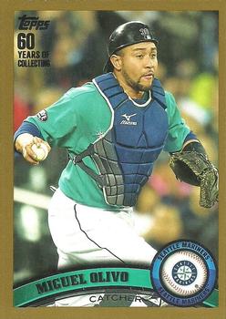 2011 Topps Update - Gold #US67 Miguel Olivo Front