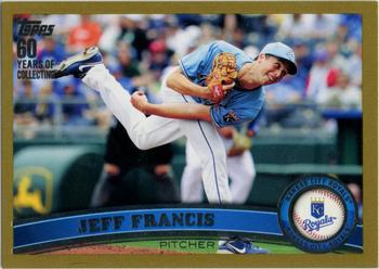 2011 Topps Update - Gold #US71 Jeff Francis Front