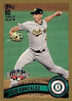 2011 Topps Update - Gold #US75 Gio Gonzalez Front
