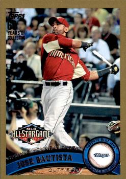 2011 Topps Update - Gold #US80 Jose Bautista Front