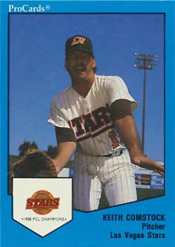 1989 ProCards Minor League Team Sets #14 Keith Comstock Front