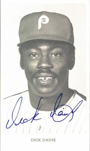 1981 Philadelphia Phillies Photocards #NNO Dick Davis Front