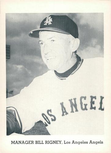 1965 Jay Publishing Los Angeles Angels #NNO Bill Rigney Front