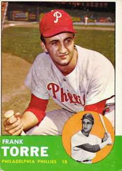1963 Topps #161 Frank Torre Front