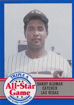 1988 ProCards Triple A All-Stars #20 Sandy Alomar Front