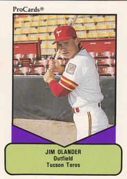 1990 ProCards AAA #206 Jim Olander Front