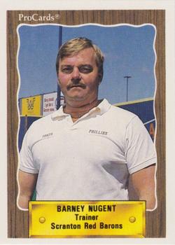 1990 ProCards #NNO Barney Nugent Front