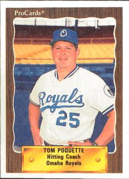 1990 ProCards #81 Tom Poquette Front