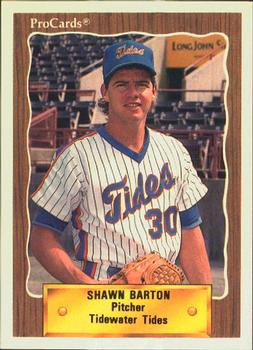 1990 ProCards #534 Shawn Barton Front