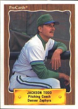 1990 ProCards #642 Jackson Todd Front