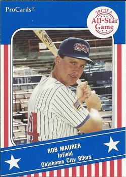 1991 ProCards Triple A All-Stars #AAA26 Rob Maurer Front