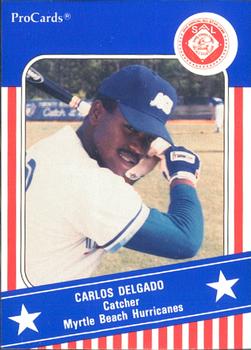 1991 ProCards South Atlantic League All-Stars #SAL37 Carlos Delgado Front