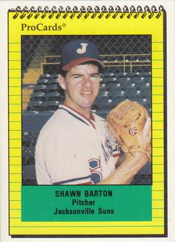 1991 ProCards #141 Shawn Barton Front