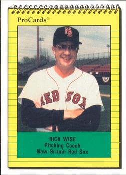 1991 ProCards #368 Rick Wise Front