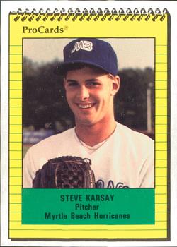 1991 ProCards #2942 Steve Karsay Front