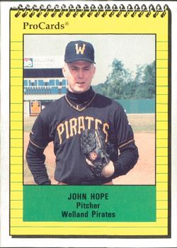 1991 ProCards #3567 John Hope Front