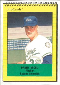 1991 ProCards #3726 Danny Miceli Front