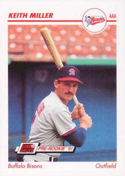 1991 Line Drive AAA #37 Keith Miller Front