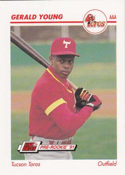 1991 Line Drive AAA #623 Gerald Young Front