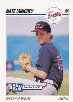 1992 SkyBox Team Sets AA #240 Nate Minchey Front