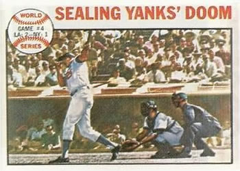 1964 Topps #139 World Series Game #4 - Sealing Yanks' Doom Front