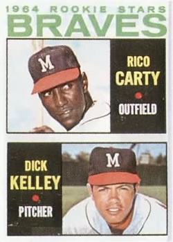 1964 Topps #476 Braves 1964 Rookie Stars (Rico Carty / Dick Kelley) Front
