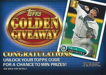 2012 Topps - Golden Giveaway Code Cards #GGC-12 Felix Hernandez Front
