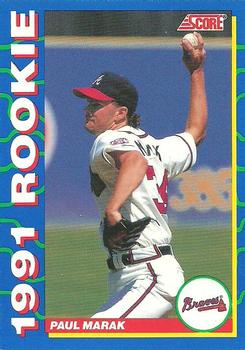 1991 Score Rookies #13 Paul Marak Front