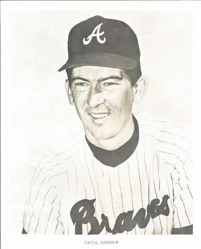 1968 Atlanta Braves 8x10 Photocards #NNO Cecil Upshaw Front