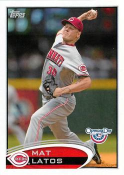 2012 Topps Opening Day #19 Mat Latos Front