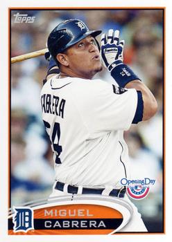2012 Topps Opening Day #55 Miguel Cabrera Front