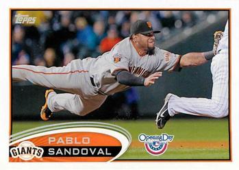 2012 Topps Opening Day #63 Pablo Sandoval Front