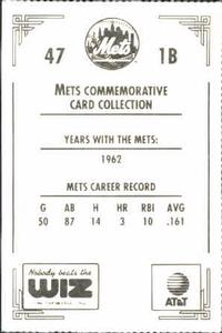 1991 The Wiz New York Mets #47 Ed Bouchee Back