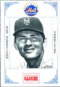 1991 The Wiz New York Mets #160 Bud Harrelson Front