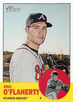 2012 Topps Heritage #62 Eric O'Flaherty Front