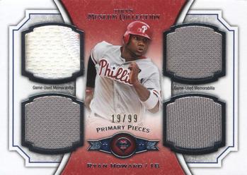 2012 Topps Museum Collection - Primary Pieces Quad Relics #PPQR-RHO Ryan Howard Front