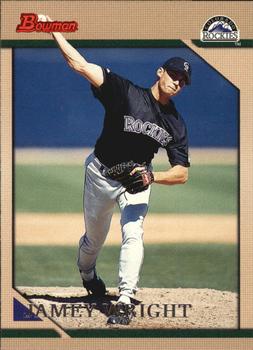 1996 Bowman #137 Jamey Wright Front