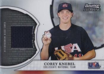 2011 Bowman Sterling - USA Baseball Relics #USAR-CK Corey Knebel Front