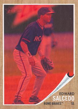 2011 Topps Heritage Minor League - Red Tint #167 Edward Salcedo Front