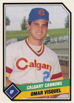 1989 CMC Calgary Cannons #23 Omar Vizquel  Front